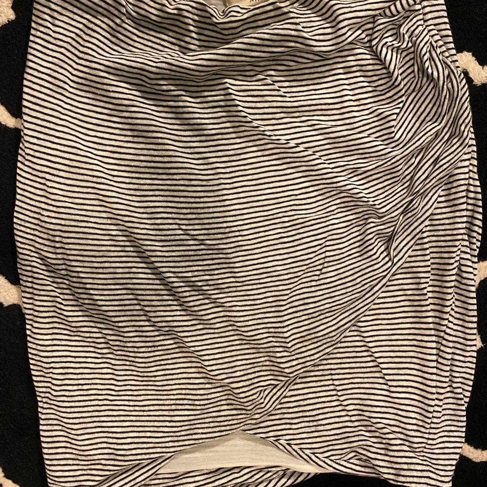 Alice + Olivia by Stacey Bendet 2 piece black and cream mini skirt and top set